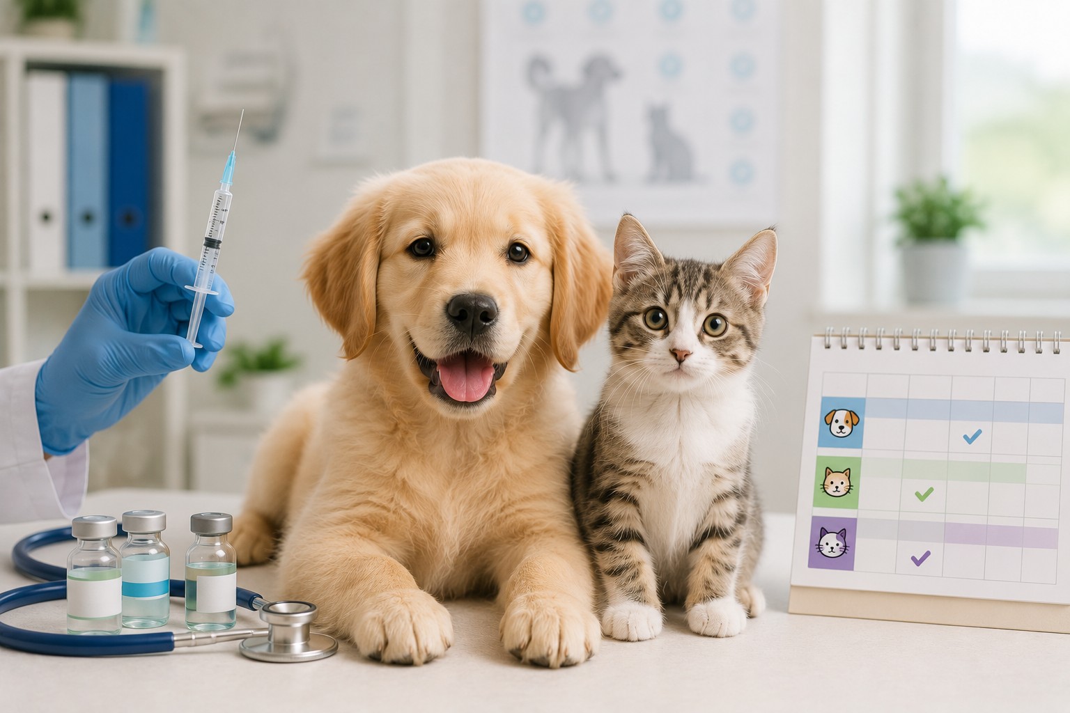 Calendario de vacunas para perros y gatos: guía completa según su edad